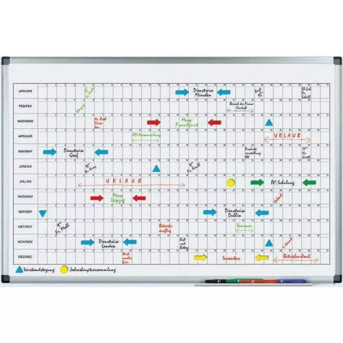 Legamaster Yearly Magnetic Wall Planner, 4110-00
