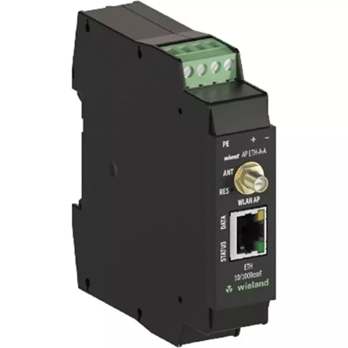 WIELAND ELECTRIC WIENET AP ETH-A-A 1 Port Wireless Access Point 802.11b 802.11g 802.11n 10/100Mbit/s, 83.040.0051.0