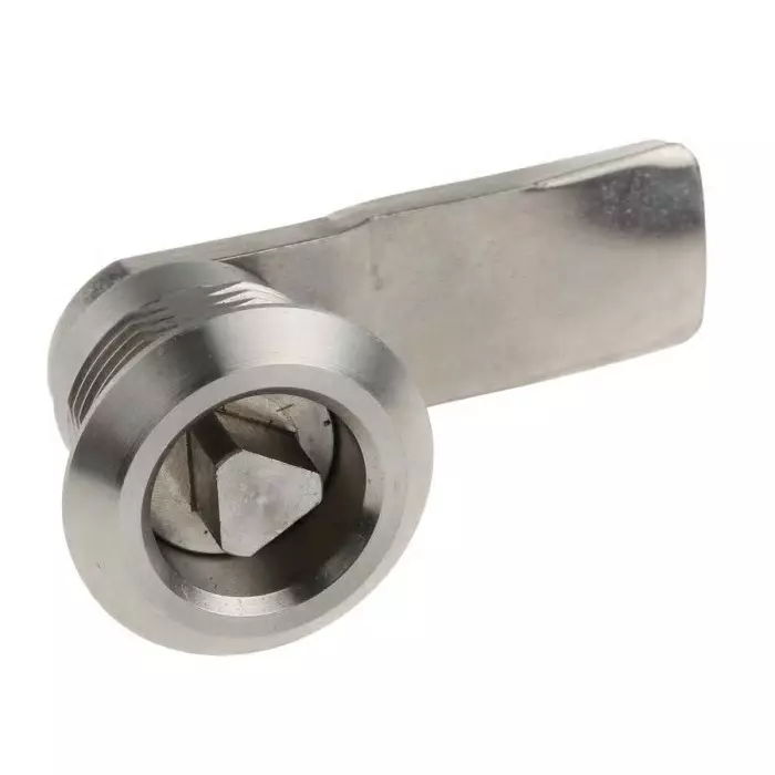 Steinbach & Vollman Triangular Key Lock Stainless Steel, 20 mm Panel to Tongue Depth, 20.2x22.2 mm Panel Cutout, 3410135