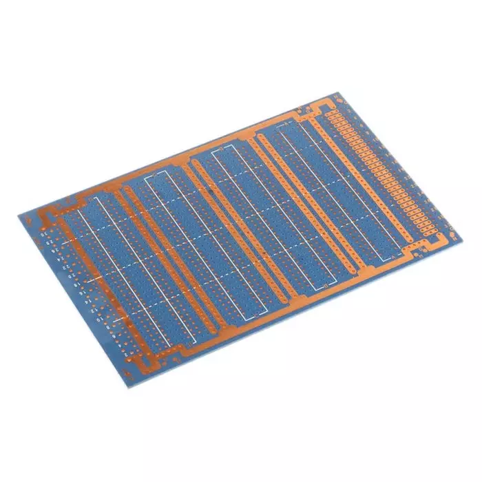 Vero Technologies Double Sided Eurocard PCB FR2 With 53x5 1.02mm Holes, 2.54x2.54mm Pitch, 10-1042