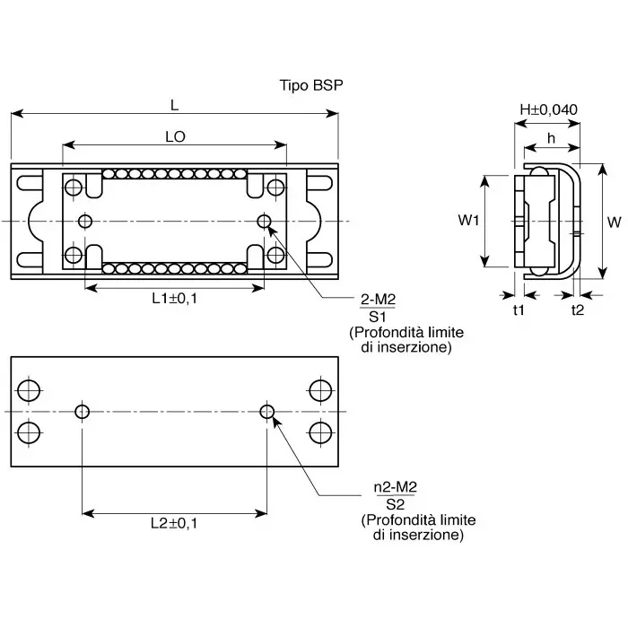 IKO Stainless Steel Linear Slides 38 mm Stroke Length, BSP1045SL