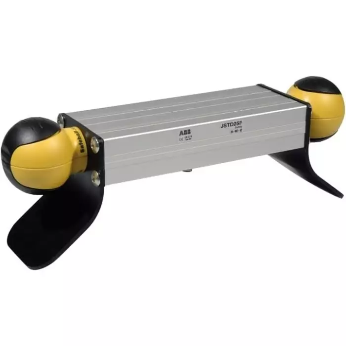 ABB 1 Button Safety Two Hand Control Switch, Black, Yellow, JSTD25 Series, 2TLA020007R6300