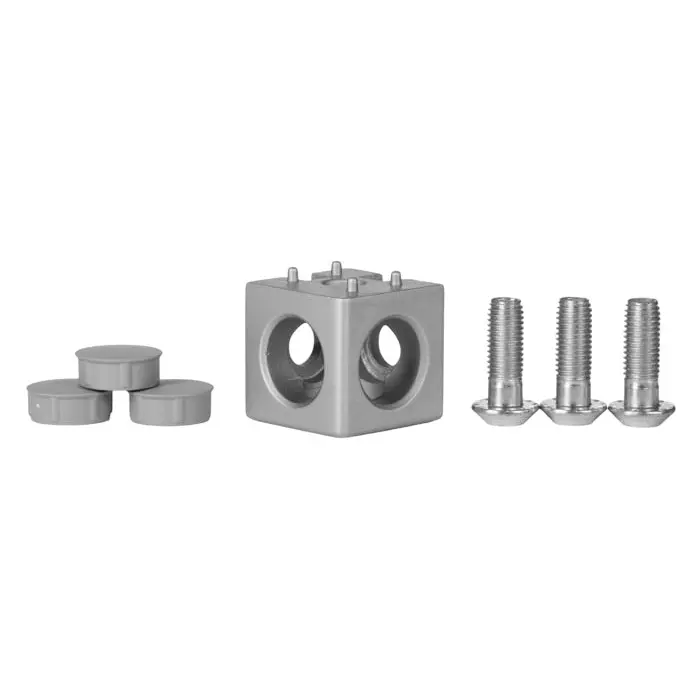 Bosch Rexroth S12 Cube Connector, Connecting Component, Strut Profile 40 mm, Groove Size 10 mm, 3842549869