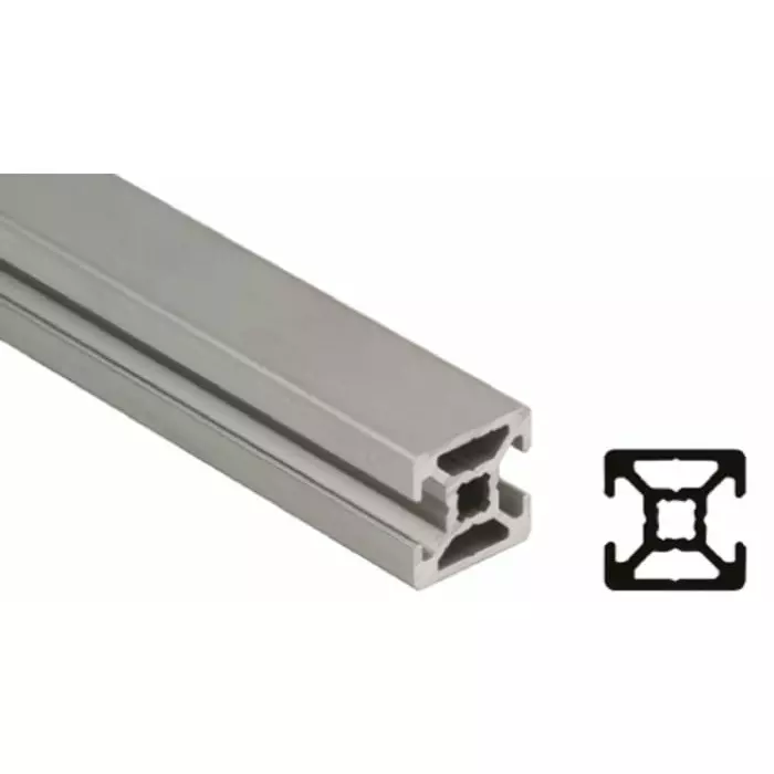 Bosch Rexroth Silver Aluminium Profile Strut, 40 x 40 mm, 10 mm Groove, 3000 mm Length, 3842993187/3000