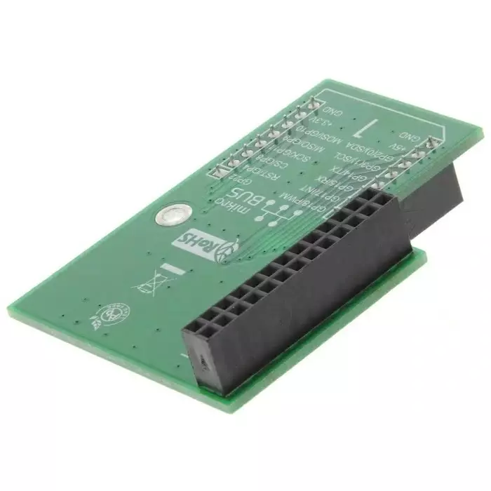 MikroElektronika Pi Click Shield with 2 mikroBUS Sockets for Raspberry Pi, MIKROE-1513