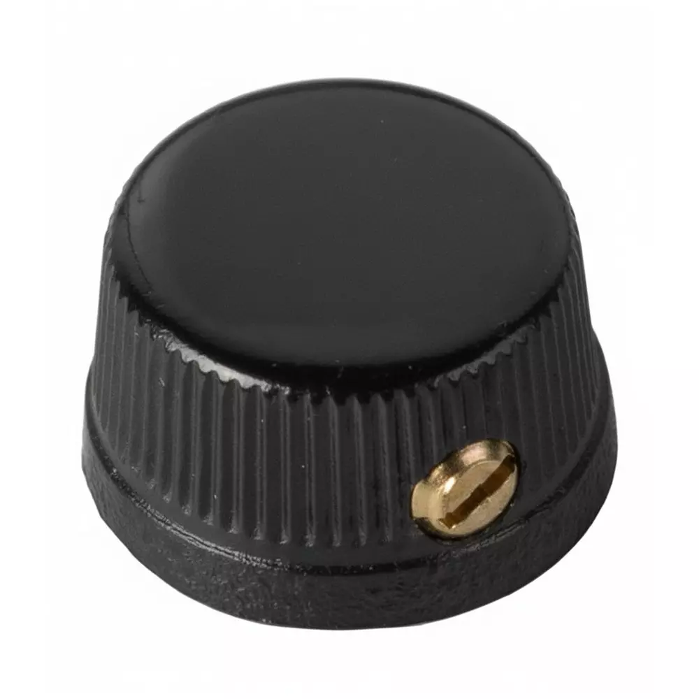 DAVIES MOLDING 1450 Series Control Knob Black 18 mm Outside Diameter, 1450