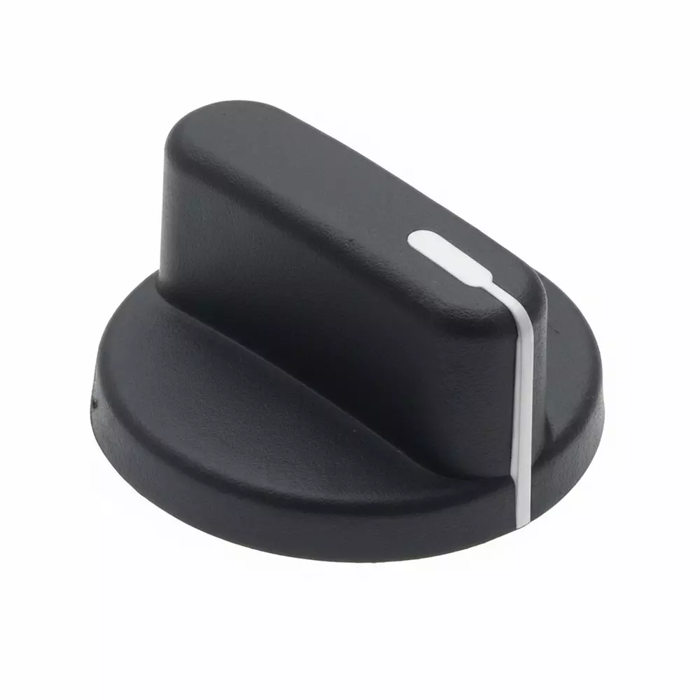 DAVIES MOLDING 1505 Series Cylindrical Knob with Skirt Skirted Design 6.35 mm (1/4 inch) Shaft Diameter, 1505