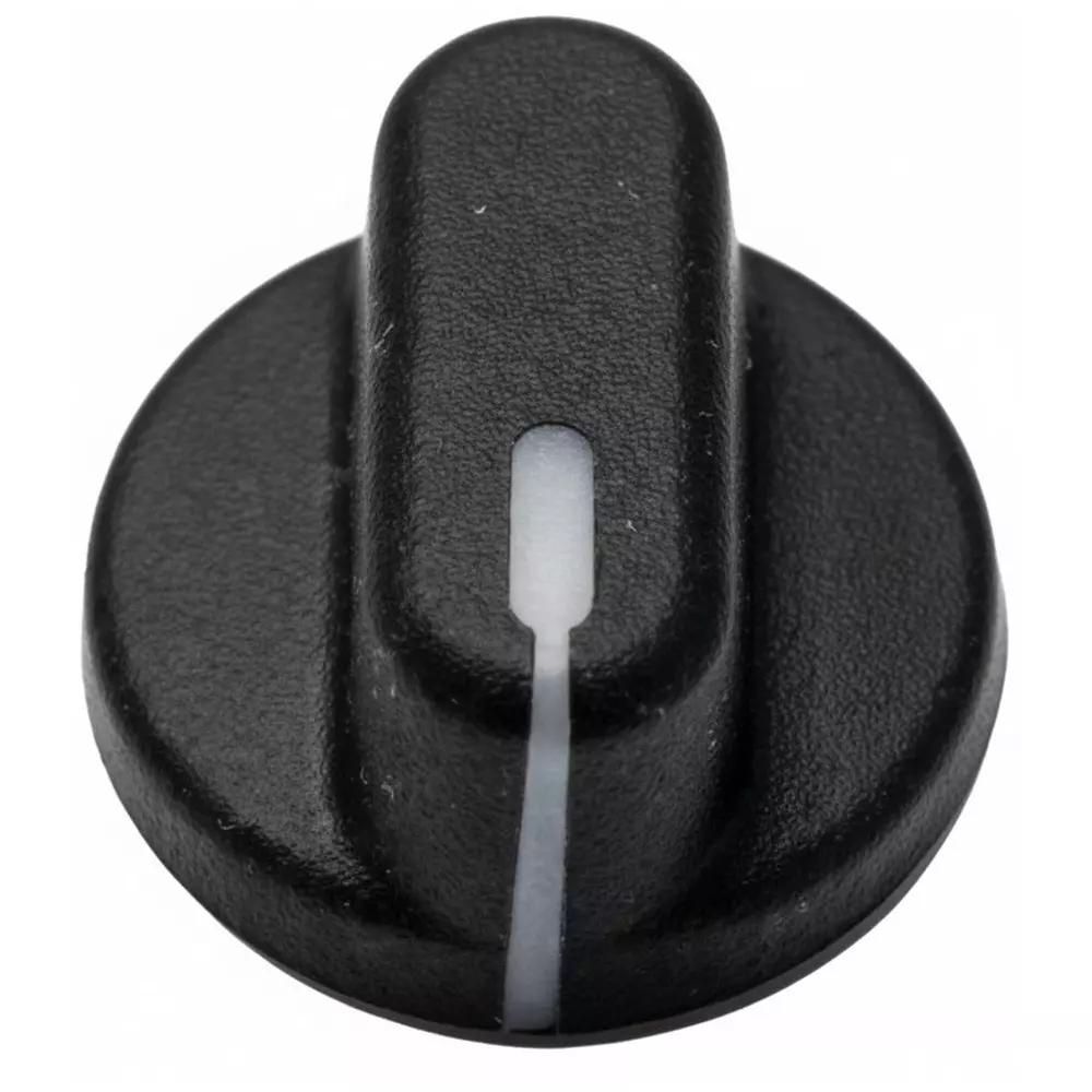 Ohmite 5000E Series Knobs Black 48 mm Outside Diameter, 5931E