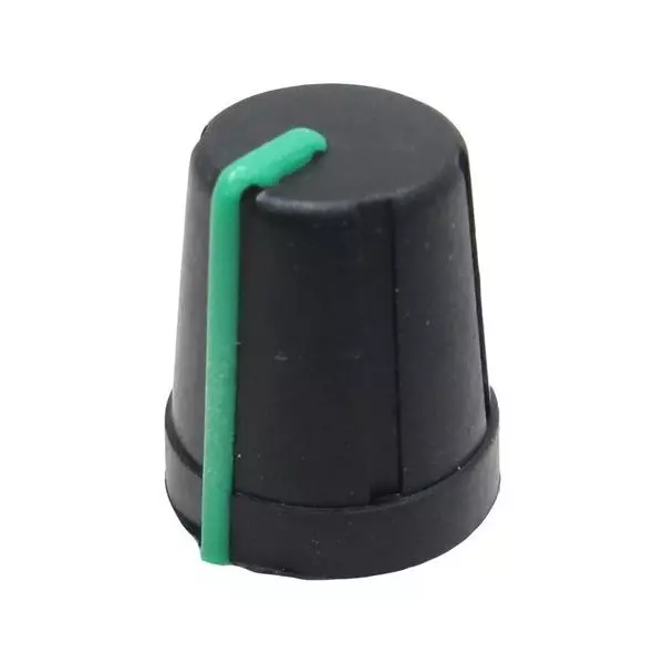 Eagle Plastic Devices Conical Knob Rubber Black 14 mm Outside Diameter, 450-4764