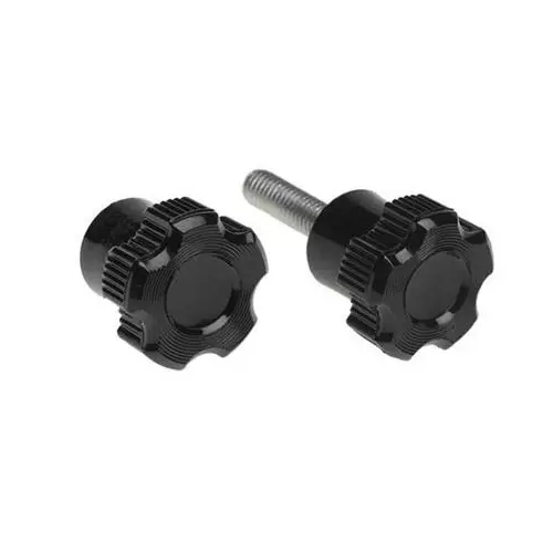 DAVIES MOLDING Clamping Knob 5-Arm, Star Design Plastic Black, 2855