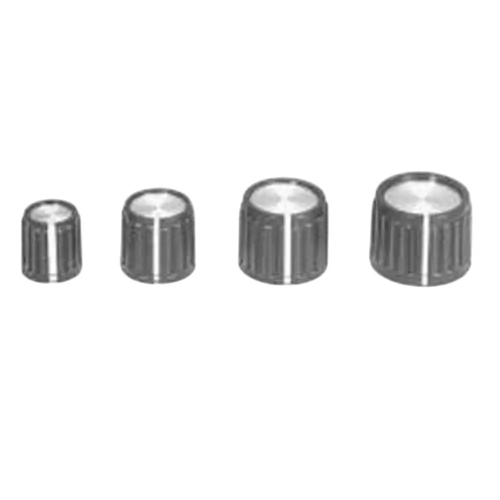 APEM MPKG Series Cylindrical Knob Black 14 mm Outside Diameter, MPKG50B1/8