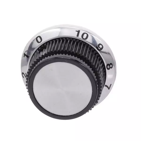 APEM PKD Series Cylindrical Knob with Skirt Knurled Design, PKD100B101/4