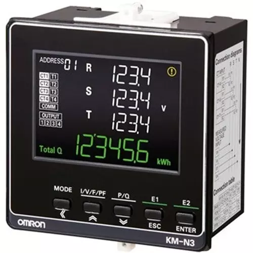 Omron Electric Energy Monitor 90x96x64mm, AC100-240V, KM-N3-FLK