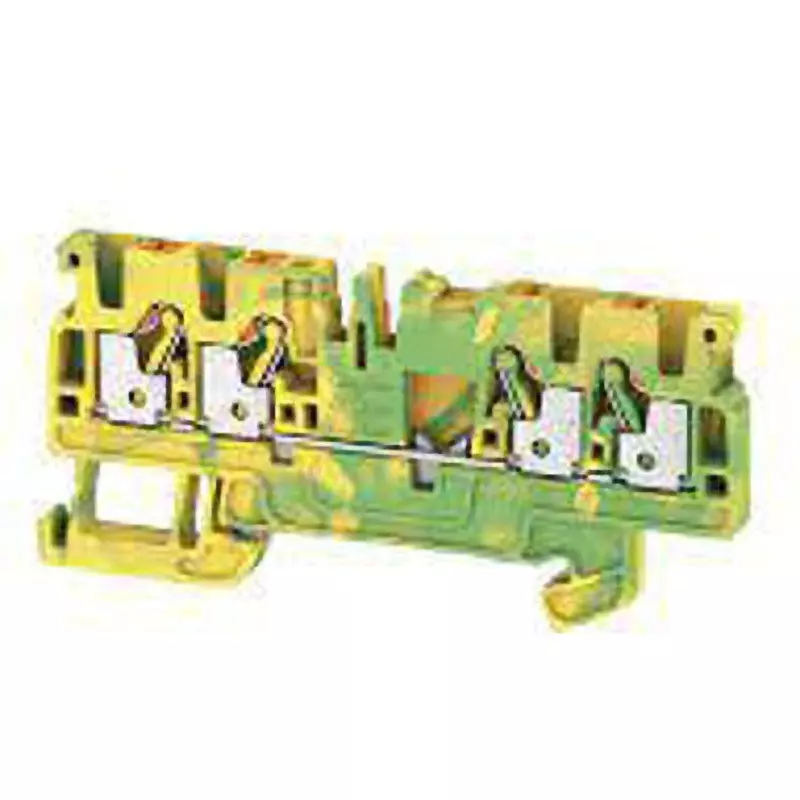 IDEC A Series Ground Terminal Block Green / Yellow, 1521540000