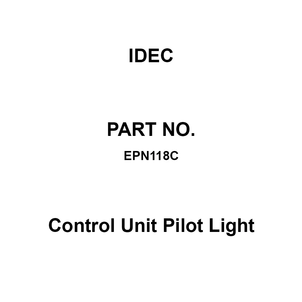 IDEC Control Unit Pilot Light Transformer Type 600 V, EPN118C