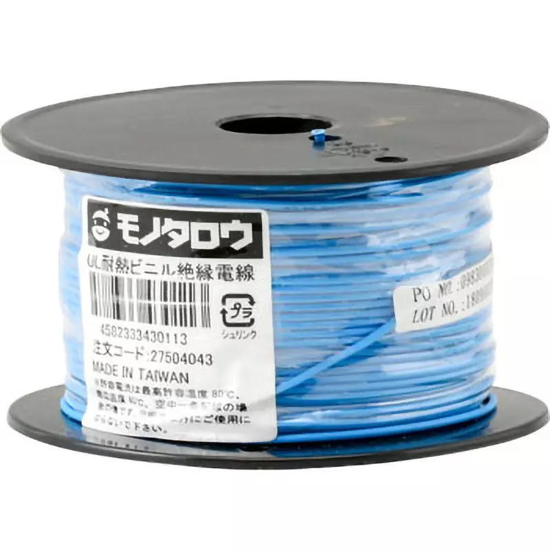 MonotaRO Polyvinyl Chloride Insulated Wires, Ul Heat Resistance, Ul1007, 27504043 (Roll of 1 Pcs)