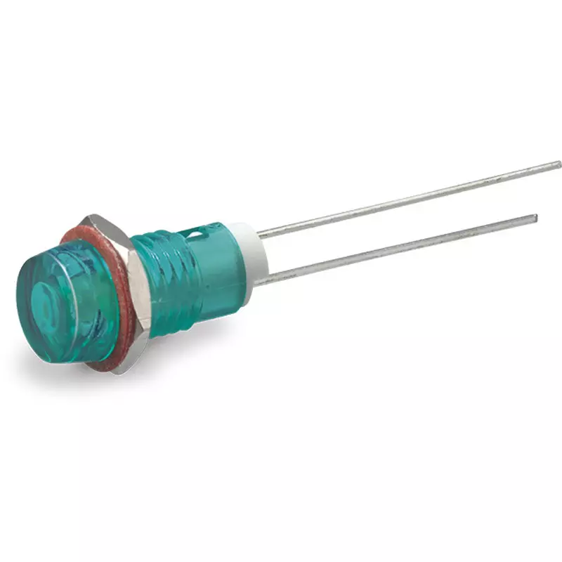 Sato Parts Indicator Light LED Bracket Round Lens Φ7 mm Convex Lens, DB-13-F-G