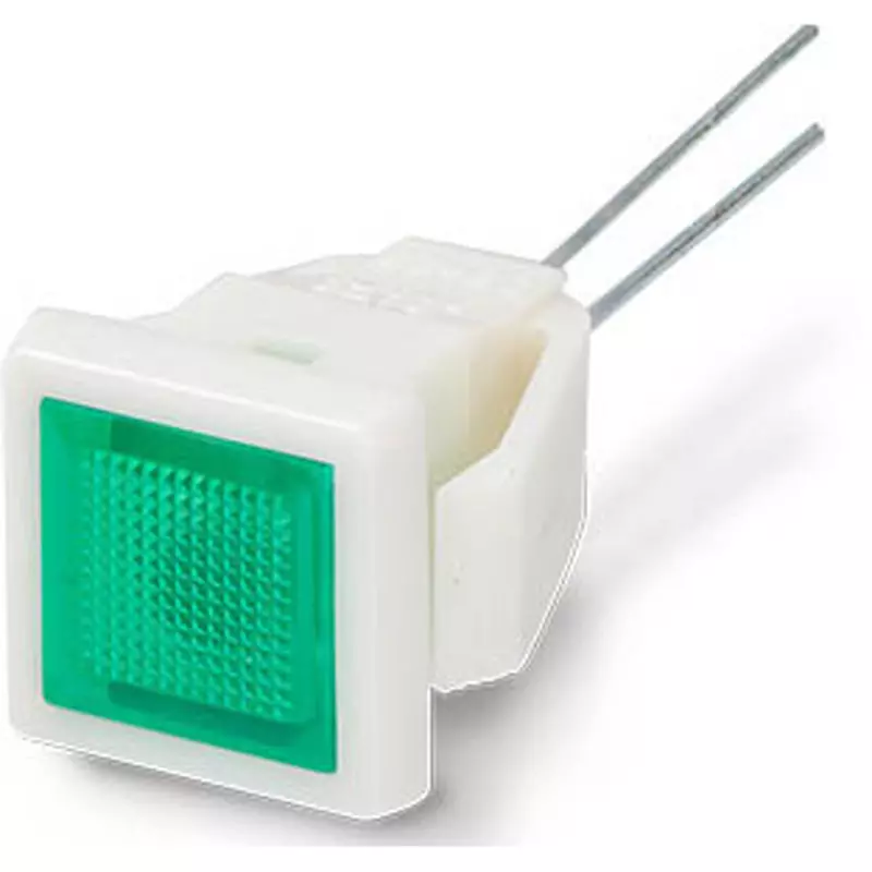 Sato Parts Indicator Light LED Bracket Square Lens 9X9 mm Flat Lens, DB-25-F-CRG