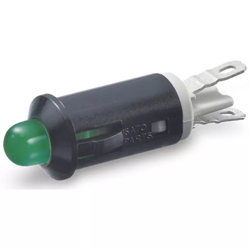 Sato Parts Indicator Light LED Bracket Round Φ5 mm Bullet-Shaped LED Lens, DB-40-F-BG