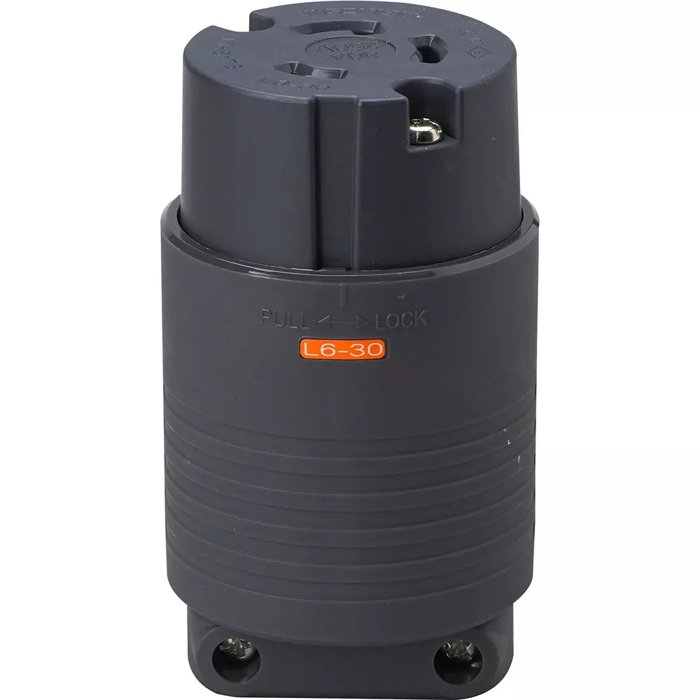 Meikosha NEMA Standard Compliant Grounding 2 P30 A Hook Connector Body (L6-30), MH8173B