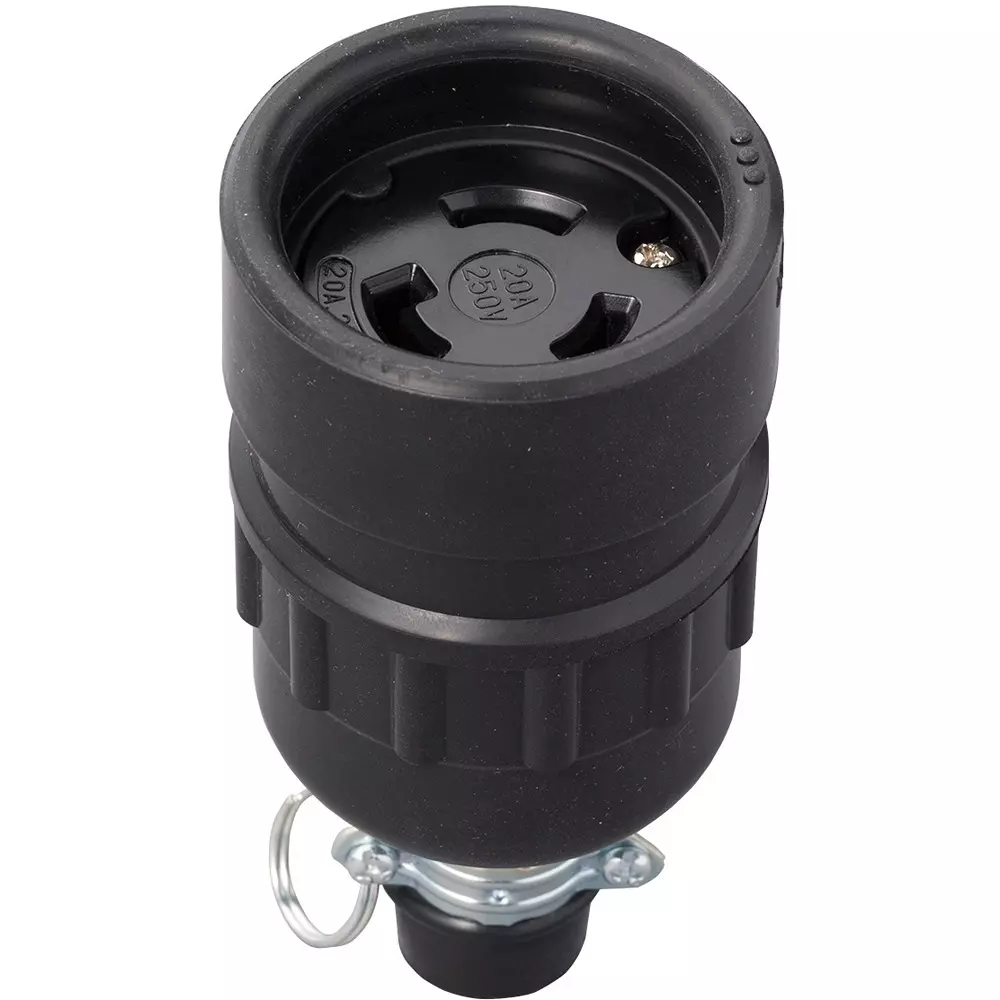 Meikosha 20 A Grounding Waterproof Connector Body 20 A250 V (L6-20R Compliant Product), MH8113