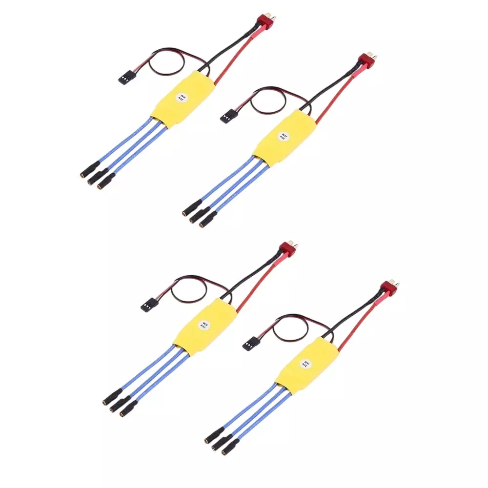 Invento Brushless Electronic Speed Controller 30 A Current 4 V Cut-Off Voltage for MultiCopter KK DJI F450 Quadcopter, 30A ESC (Pack of 4 Pcs)