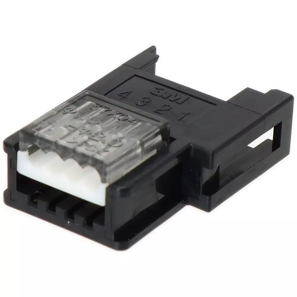 3M Mini Clamp Wire Mount Socket 4 Pole, 37304-2206-000FL