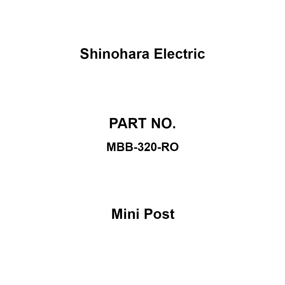 Shinohara Electric Mini Post Brass MBB type Nuts and bolts, MBB-320-RO (Pack of 10)