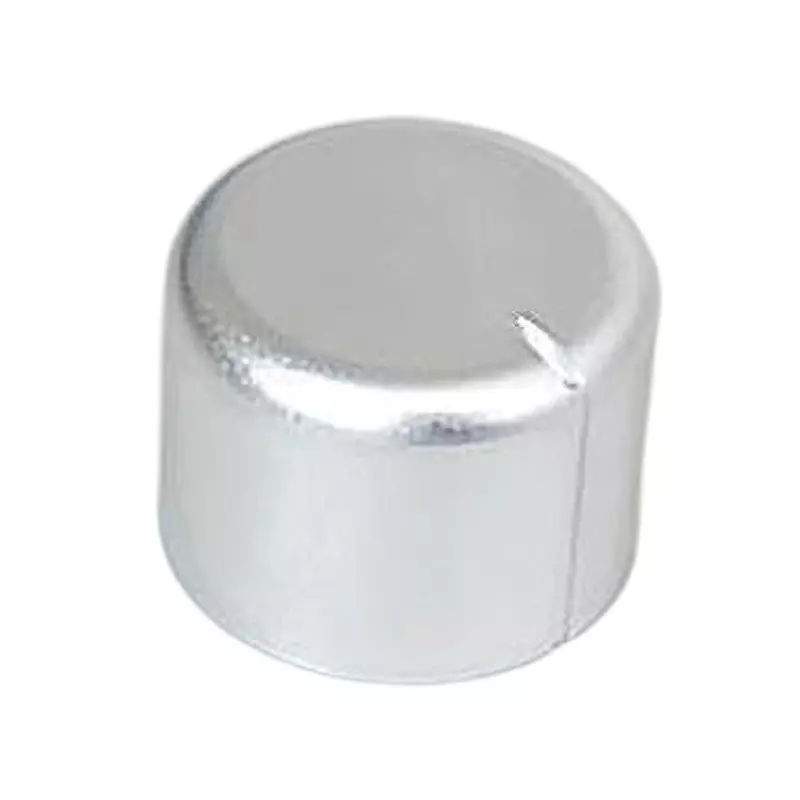 LINKMAN Aluminum Knob Screw Fixing Type [Shaft] 6.1 mm Hole Diameter Cut (7-shaped) Indicator Line, 20X15BRPS-7