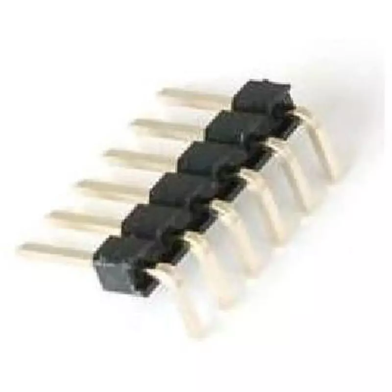 LINKMAN Pin Header 2.54 mm Cell Spacing Right angle Connector Shape 6 No. of Pin, 213A-6RE-02