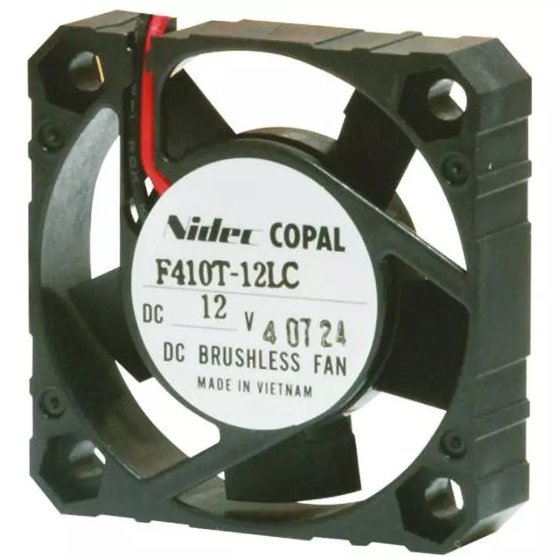 Nidek DC Axial Flow Fan DC 12 V Input Voltage 0.04 A Rated Current 0.48 W Power Consumption, F410T-12LC