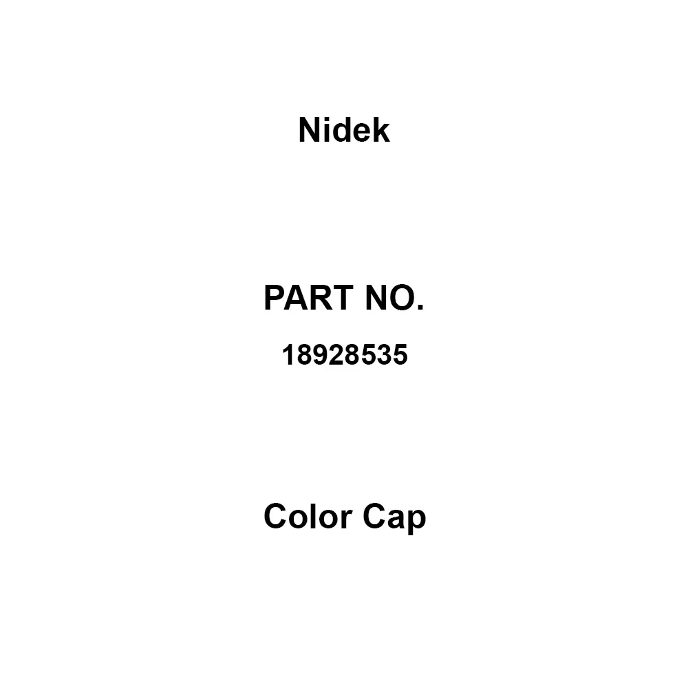 Nidek Color Cap 9.0 mm Dimension Correspondence Rohs Directive 8 Y Suitable Main Unit Model, 140000470052 (Pack of 10)