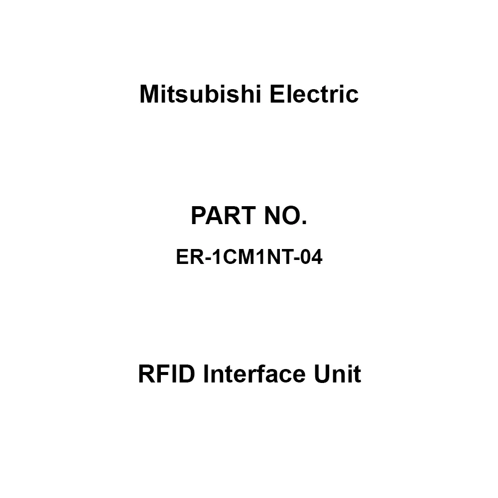 Mitsubishi Electric RFID Interface Unit, ER-1CM1NT-04