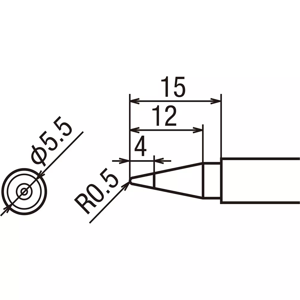 trusco-replacement-tip-52-mm-overall-length-iron-pxt201-b-suitable-for-type-b-tip-shape-px-t20rt-b