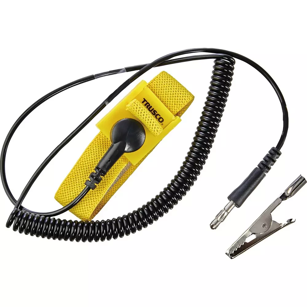 TRUSCO Wrist Strap Valid: 1.8 m Cable Length 130.0 Coil Length, WS-A-MS