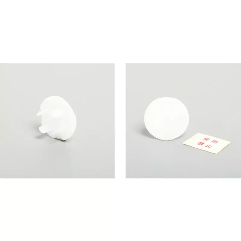 AMERICAN DENKI Safety Cap With Prohibited Label White Dedicated to 30 Amp hook type grounding 3 P Conform Z0217 (Pack of 10)