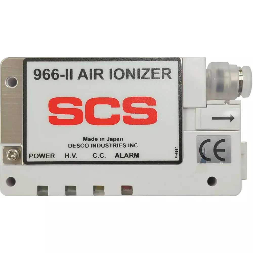 SCS Ionizer 100 mA Current Consumption DC 24 V Input Power 0.05 to 0.6 Suitable Air Pressure, 966-II