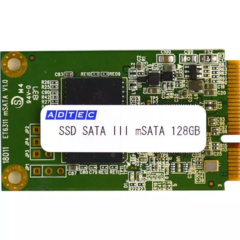 Adtec Industrial mSATA SSD 1500G, 0.5 ms Shock Resistance 20G, 7 to 2000 Hz Vibration Resistance, ADOSS3240G3DCENES