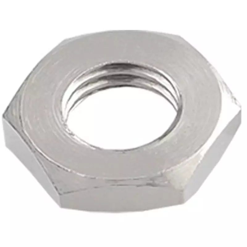 Japan Connect Industry Nut 3 mm Thickness M8x1 Size, NUT-M8XP1-T3-BR-N (Pack of 10)