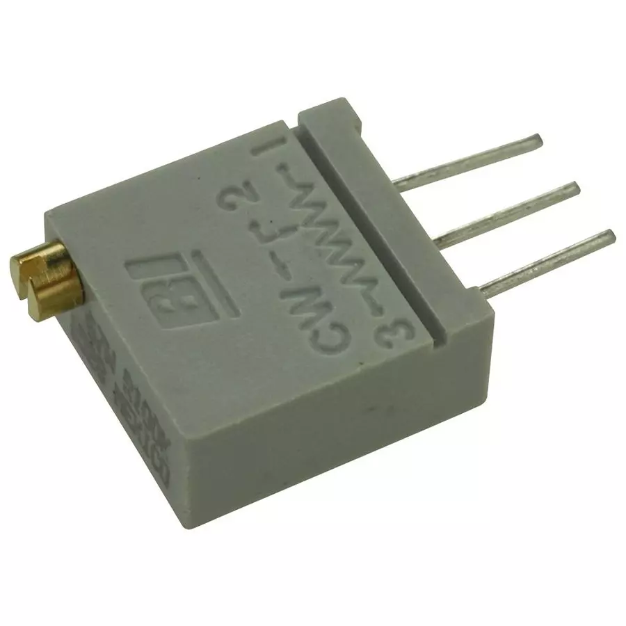 TT ELECTRONICS / BI TECHNOLOGIES TRIMMER POTENTIOMETER, 100KOHM 20TURN THROUGH HOLE, 67WR100KLF.