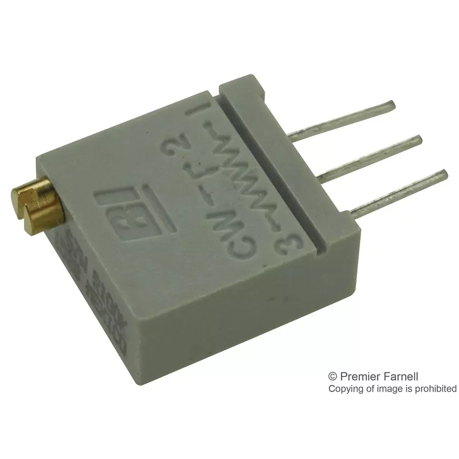TT ELECTRONICS / BI TECHNOLOGIES TRIMMER, POT, 100K, 20TURN, 10%, TH, 67WR100KLF