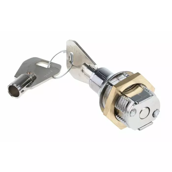 Euro-Locks a Lowe Fletcher group Company Tumbler Lock 22.5 mm Panel-to-Tongue 24.2x20 mm Cutout Key Unlock, 4361-1400BA