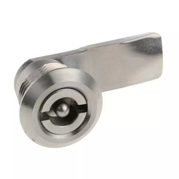 Steinbach & Vollman Stainless Steel Tumbler Lock 20 mm Panel-to-Tongue 20.2x20.2 mm Cutout Key Unlock