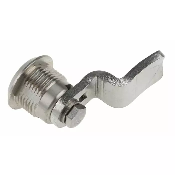 Steinbach & Vollman Stainless Steel Tumbler Lock 32 mm Panel-to-Tongue 20.2x20.2 mm Cutout Key Unlock