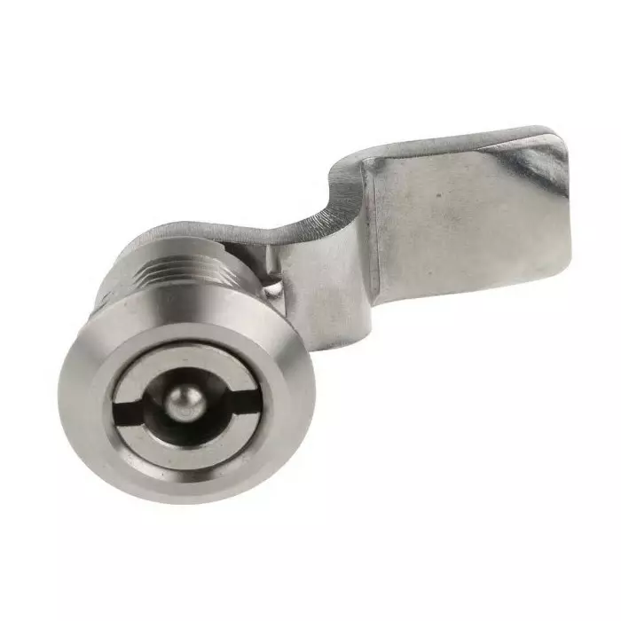 Steinbach & Vollman Stainless Steel Tumbler Lock 32 mm Panel-to-Tongue 20.2x20.2 mm Cutout Key Unlock