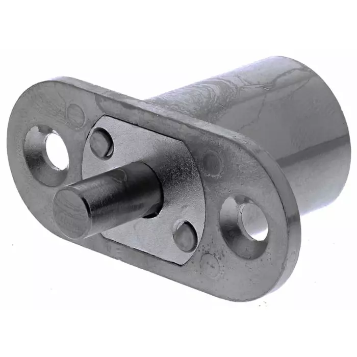 Euro-Locks Plunger Key Lock 28.5 mm Panel to Tongue Depth, 24.2x20 mm Panel Cutout, 4282-1400BA