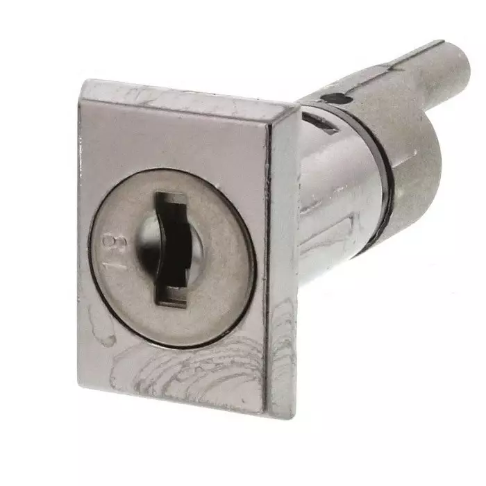 Euro-Locks Pedestal Key Lock 31 mm Panel to Tongue Depth, 14 mm Panel Cutout Diameter, 5804532