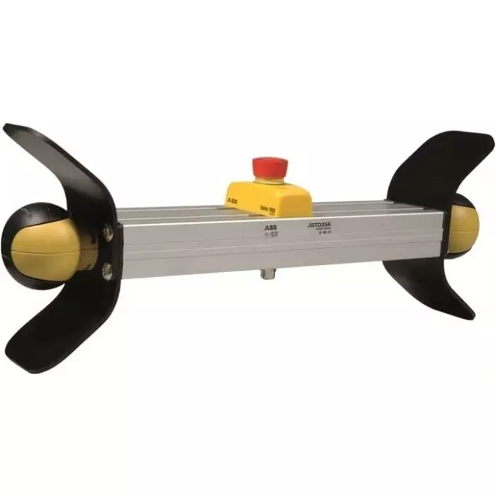 ABB 1 Button Safety Two Hand Control Switch, Black, Yellow, JSTD25 Series, 2TLA020007R6900