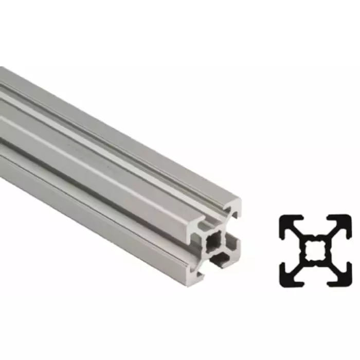 Bosch Rexroth Silver Aluminium Profile Strut, 40 x 40 mm, 10 mm Groove, 2000 mm Length, 3842993120/2000