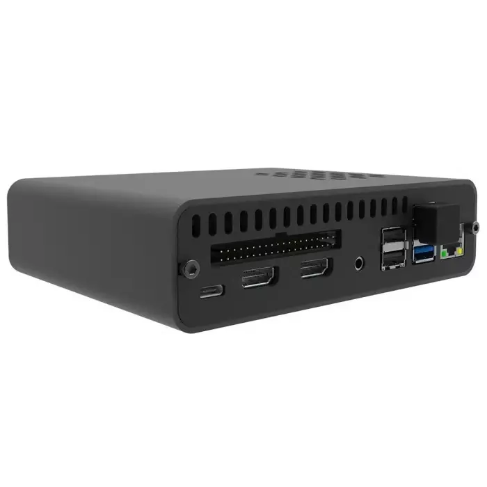 Okdo Case for use with Raspberry Pi 4 in Black, DP-0001-UK
